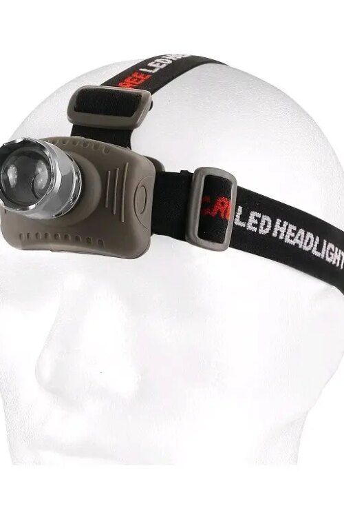LED čelovka s hliníkovým tělem