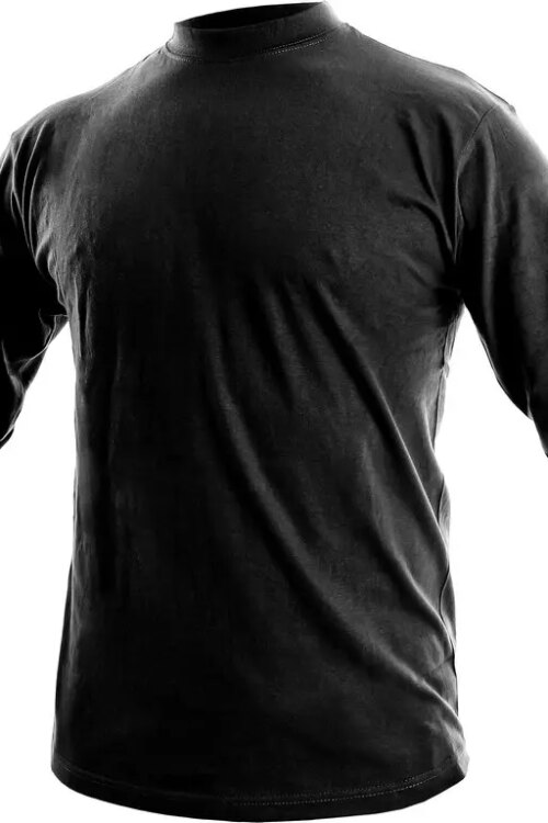 Tričko CXS PETR, dlouhý rukáv, černé, vel. M
