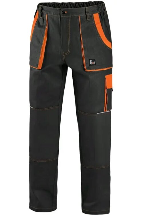 Kalhoty CXS LUXY JOSEF, pánské, černo-oranžové, vel. 48