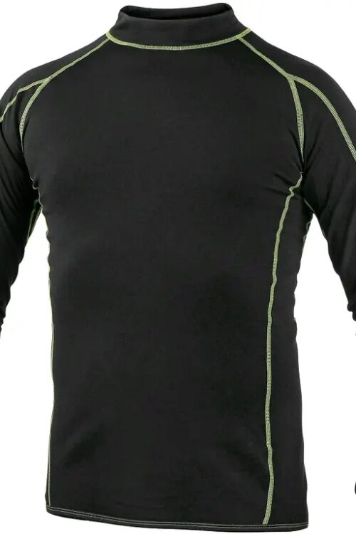 Pánské funkční tričko REWARD, dl. rukáv, černo-zelené, vel. XXL