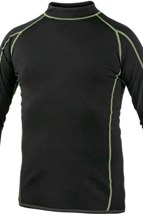 Dětské funkční tričko REWARD, dl. rukáv, černo-zelené