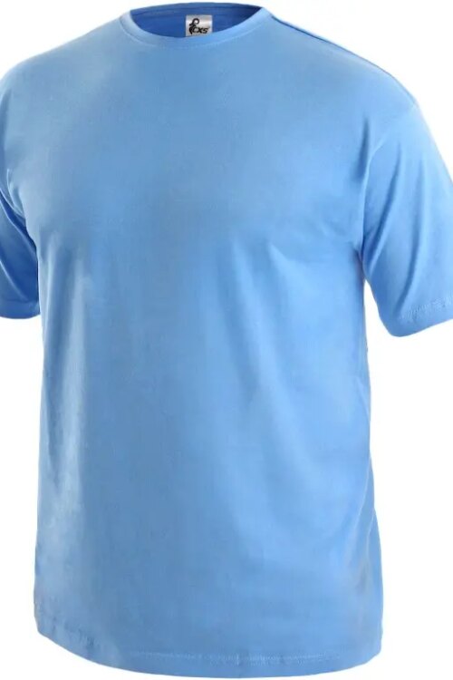 Tričko CXS DANIEL, krátký rukáv, nebesky modré