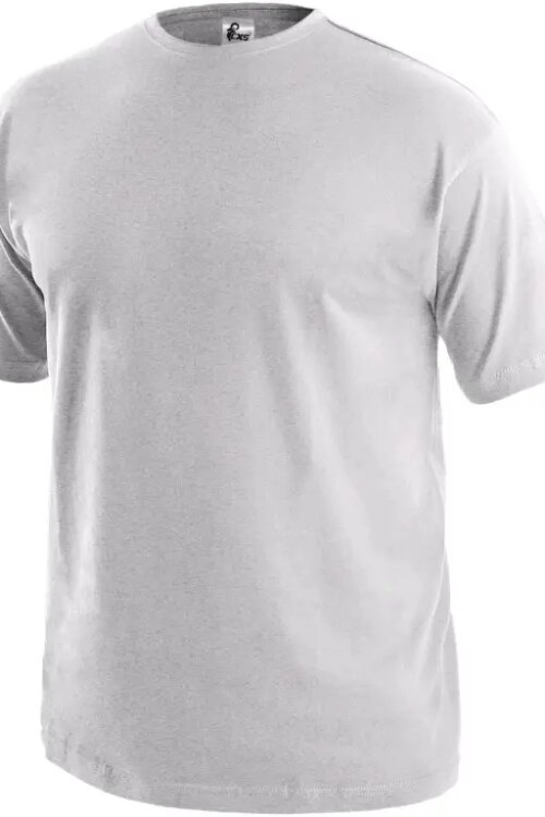 Tričko CXS DANIEL, krátký rukáv, světle šedý melír, vel. L