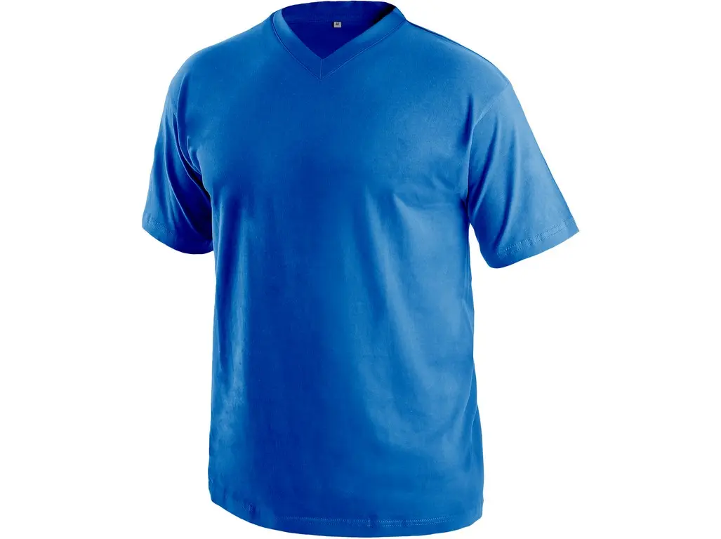 Tričko CXS DALTON, krátký rukáv, středně modrá, vel. 5XL