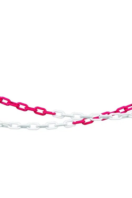 PVC řetěz, červeno-bílý 1metr