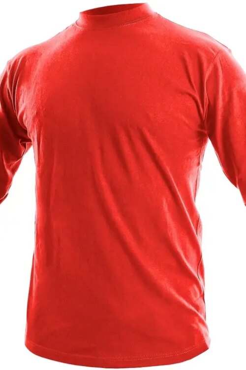 Tričko CXS PETR, dlouhý rukáv, červené, vel. M