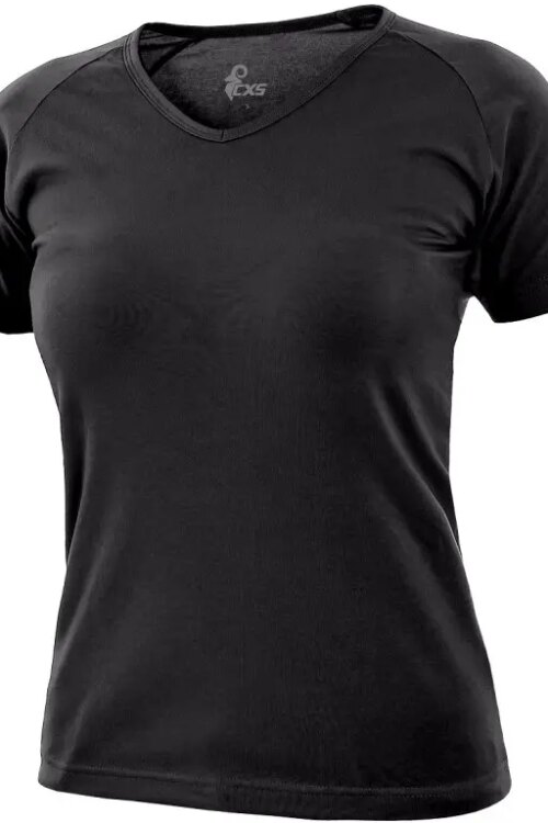 Tričko CXS ELLA, dámské, krátký rukáv, černá, vel. XL