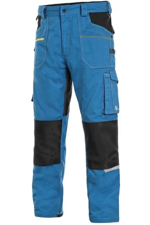 Kalhoty CXS STRETCH, pánské, středně modré-černé, vel. 68