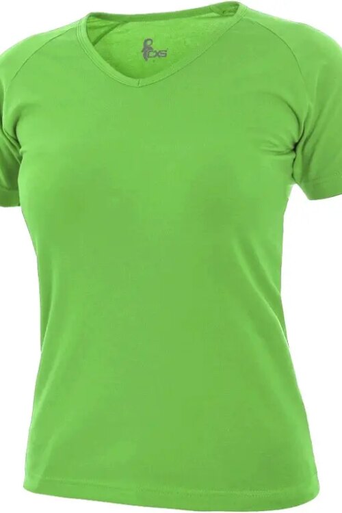 Tričko CXS ELLA, dámské, krátký rukáv, zelené jablko, vel. 2XL
