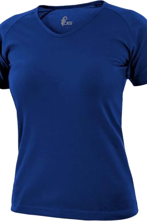Tričko CXS ELLA, dámské, krátký rukáv, středně modrá, vel. XS
