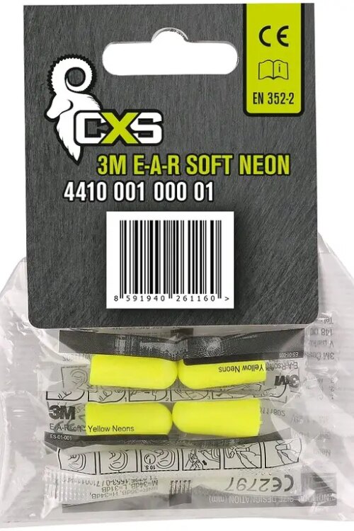 Zátkové chrániče sluchu 3M E-A-R SOFT NEON, balení 3 páry