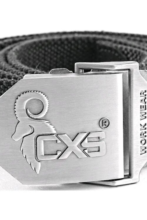 Opasek CXS NAVAH, černý, 4 cm, 150cm, textilní, spona s logem CXS