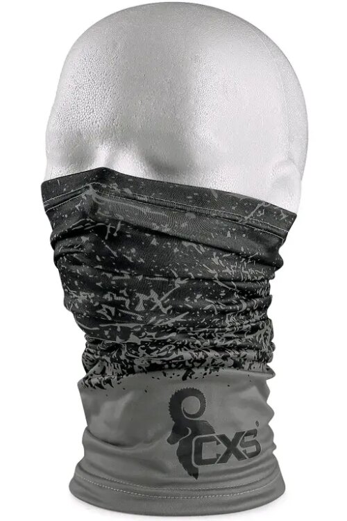 Šátek multifunkční CXS LORY, 23×45, černo – šedý