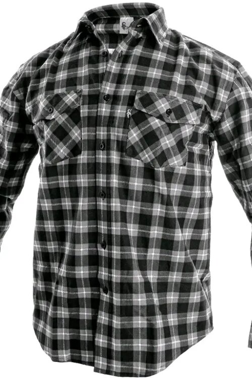 Košile CXS TOM, dlouhý rukáv, pánská, šedo-černá